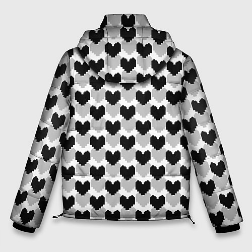 Мужская зимняя куртка UNDERTALE / 3D-Черный – фото 2