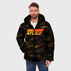 Куртка зимняя мужская ATEEZ АВТОГРАФЫ, цвет: 3D-черный — фото 2