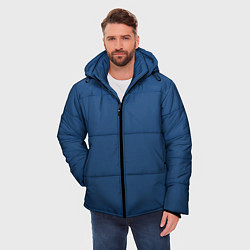 Куртка зимняя мужская 19-4052 Classic Blue, цвет: 3D-черный — фото 2