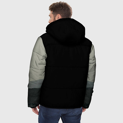 Мужская зимняя куртка Death stranding / 3D-Светло-серый – фото 4