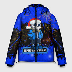 Куртка зимняя мужская НОВОГОДНИЙ UNDERTALE, цвет: 3D-светло-серый