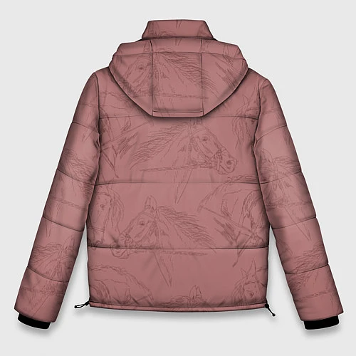 Мужская зимняя куртка Кони / 3D-Черный – фото 2