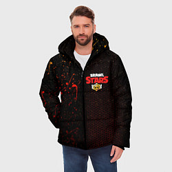 Куртка зимняя мужская Brawl Stars, цвет: 3D-красный — фото 2