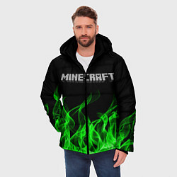 Куртка зимняя мужская MINECRAFT FIRE, цвет: 3D-черный — фото 2