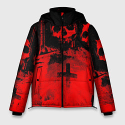 Куртка зимняя мужская Анархия, цвет: 3D-черный
