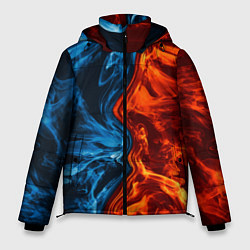 Куртка зимняя мужская Огонь и вода, цвет: 3D-красный
