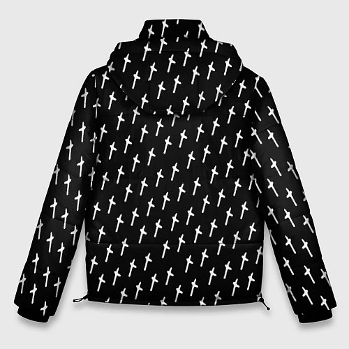 Мужская зимняя куртка LiL PEEP Pattern / 3D-Черный – фото 2