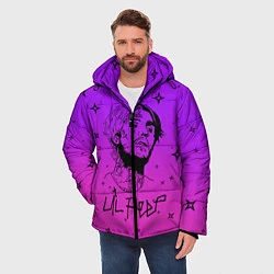 Куртка зимняя мужская LIL PEEP, цвет: 3D-черный — фото 2