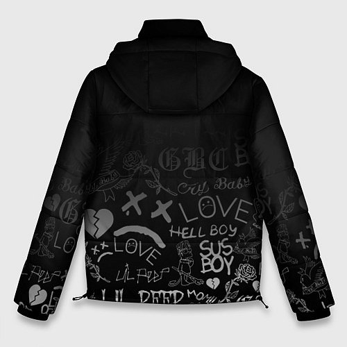 Мужская зимняя куртка LIL PEEP / 3D-Черный – фото 2