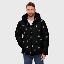 Куртка зимняя мужская Witchersigns, цвет: 3D-черный — фото 2