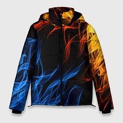 Куртка зимняя мужская БИТВА ОГНЕЙ, цвет: 3D-черный