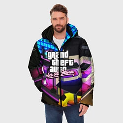 Куртка зимняя мужская GTA:VICE CITY, цвет: 3D-красный — фото 2