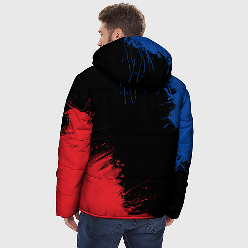 Мужская зимняя куртка БМВ Мотоспорт / 3D-Светло-серый – фото 4