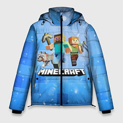 Куртка зимняя мужская Minecraft Майнкрафт, цвет: 3D-черный