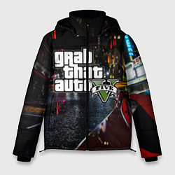 Куртка зимняя мужская Grand Theft Auto V, цвет: 3D-светло-серый