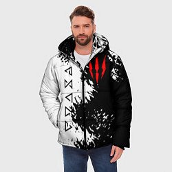 Куртка зимняя мужская THE WITCHER, цвет: 3D-черный — фото 2