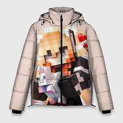 Куртка зимняя мужская MINECRAFT, цвет: 3D-светло-серый