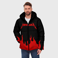 Куртка зимняя мужская METALLICA, цвет: 3D-черный — фото 2
