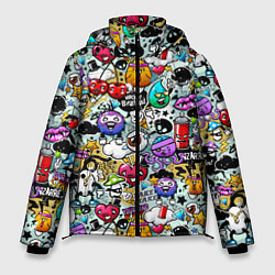 Куртка зимняя мужская Stickerboom, цвет: 3D-черный