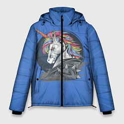 Куртка зимняя мужская Единорог Rock, цвет: 3D-красный