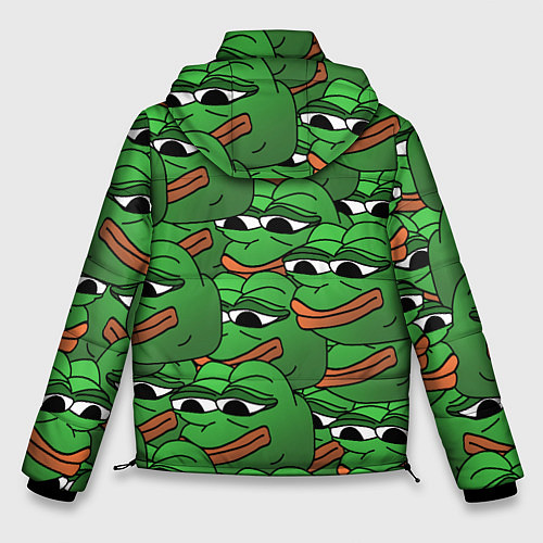 Мужская зимняя куртка Pepe The Frog / 3D-Черный – фото 2