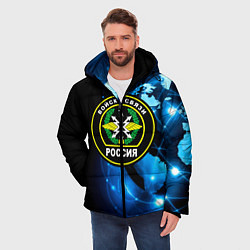 Куртка зимняя мужская Войска связи, цвет: 3D-светло-серый — фото 2