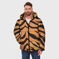 Куртка зимняя мужская Тигриный камуфляж, цвет: 3D-красный — фото 2