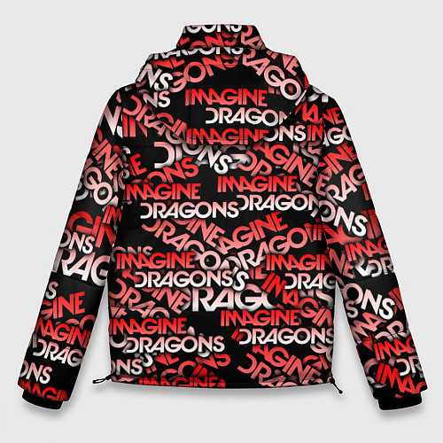 Мужская зимняя куртка Imagine Dragons / 3D-Черный – фото 2