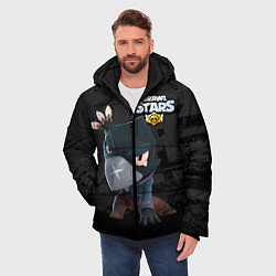 Куртка зимняя мужская Brawl Stars Crow Ворон, цвет: 3D-черный — фото 2