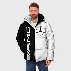 Куртка зимняя мужская MERCEDES AMG, цвет: 3D-светло-серый — фото 2