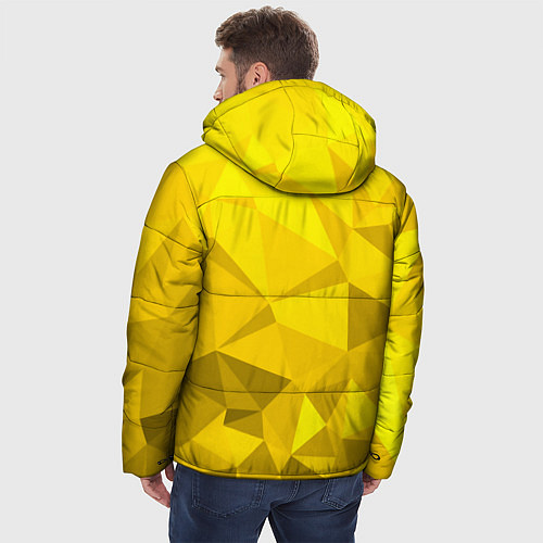 Мужская зимняя куртка YELLOW ABSTRACT / 3D-Черный – фото 4