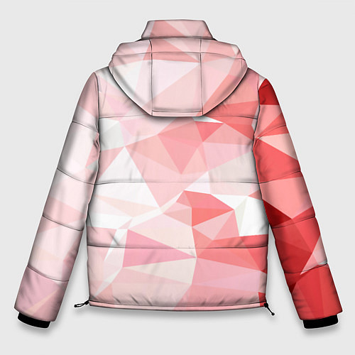 Мужская зимняя куртка Pink abstraction / 3D-Черный – фото 2