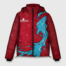 Куртка зимняя мужская CS GO Water Elemental, цвет: 3D-черный
