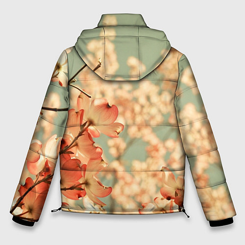 Мужская зимняя куртка Flowers / 3D-Черный – фото 2