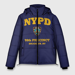 Куртка зимняя мужская Бруклин 9-9 департамент NYPD, цвет: 3D-черный