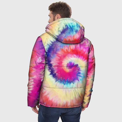 Мужская зимняя куртка Tie Dye vortex / 3D-Светло-серый – фото 4