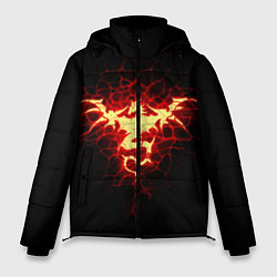 Куртка зимняя мужская Огненный Дракон, цвет: 3D-черный