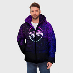 Куртка зимняя мужская Deftones Neon logo, цвет: 3D-черный — фото 2