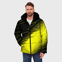 Куртка зимняя мужская Bona Fide Одежда для фитнеcа, цвет: 3D-черный — фото 2