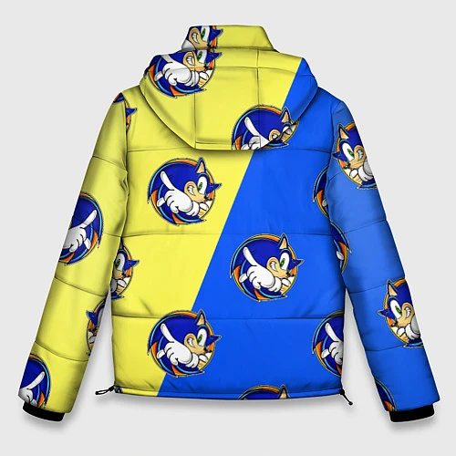 Мужская зимняя куртка Sonic - Соник / 3D-Черный – фото 2