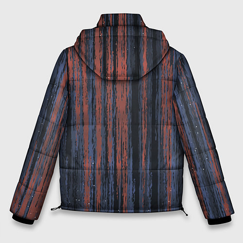 Мужская зимняя куртка Абстрактный узор / 3D-Черный – фото 2