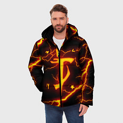 Куртка зимняя мужская DOOM ETERNAL, цвет: 3D-черный — фото 2