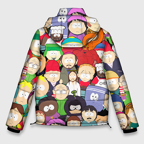 Мужская зимняя куртка South Park персонажи / 3D-Черный – фото 2