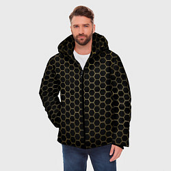 Куртка зимняя мужская ЗОЛОТЫЕ СОТЫ, цвет: 3D-черный — фото 2
