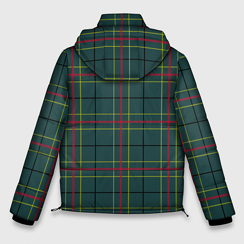 Мужская зимняя куртка Шотландка / 3D-Черный – фото 2