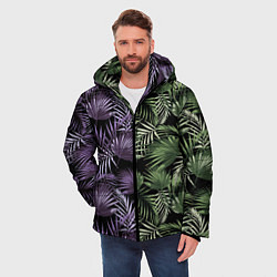 Куртка зимняя мужская Пальмы, цвет: 3D-черный — фото 2