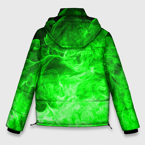 Мужская зимняя куртка ОГОНЬ GREEN NEON / 3D-Красный – фото 2