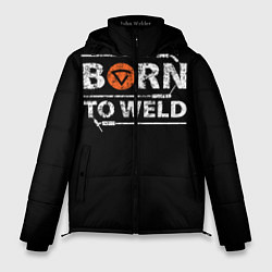 Куртка зимняя мужская Рожден для сварки, цвет: 3D-черный