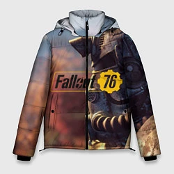 Куртка зимняя мужская FALLOUT76, цвет: 3D-светло-серый