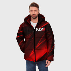 Куртка зимняя мужская MASS EFFECT N7, цвет: 3D-красный — фото 2